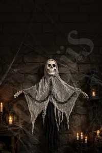 Cadılar Bayramı Halloween Işıklı Sesli İskelet Tavan Süsü